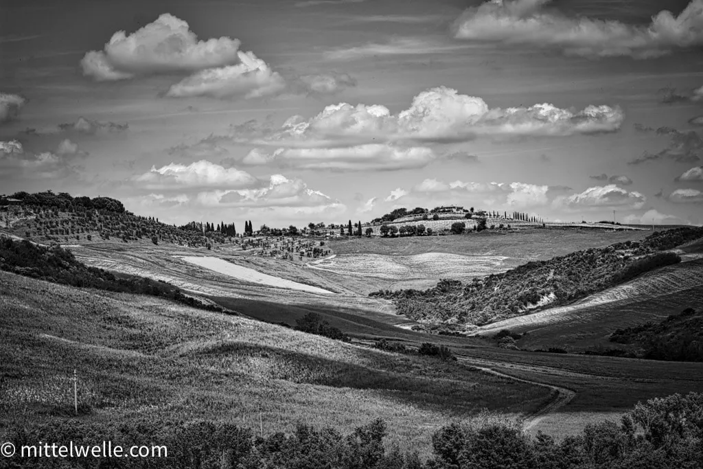Toskana-in-schwarz-weiss
